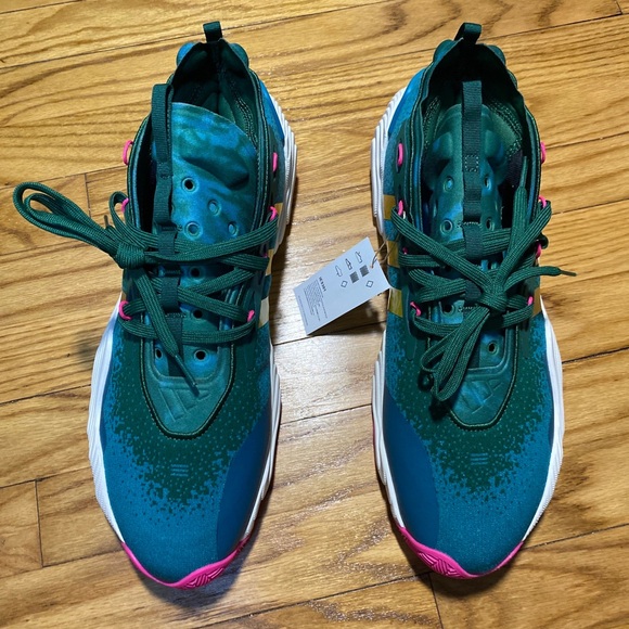 adidas Trae Young 3 Atlanta 1996 Olympics Team Green Men’s Sz 13.5 New No Box - Picture 7 of 8